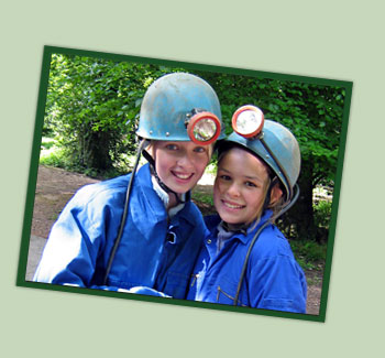 Youth preparing for mining - Forest Adventure
